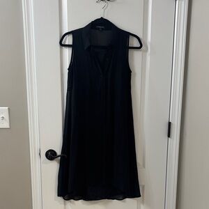 Eileen Fisher Black Sleeveless Midi Dress